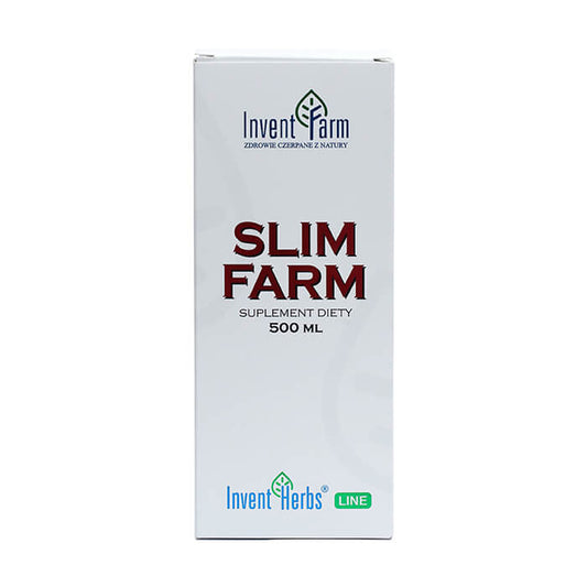 Slim Farm effektives Abnehmen Getränk in 500ml Flasche von INVENT FARM, mit natürlichen Inhaltsstoffen und ansprechendem Design