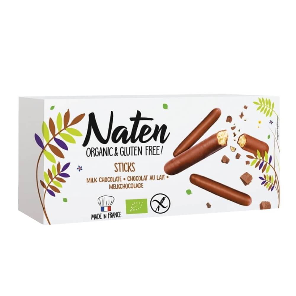 Kekse in schokolierten glutenfreien Sticks BIO 130 g - NATEN 主图
