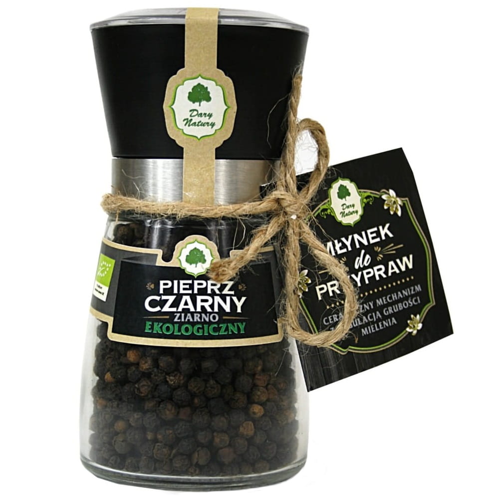 Schwarze Pfefferkörner in der BIO-Mühle 90 g - GESCHENKE DER NATUR 主图