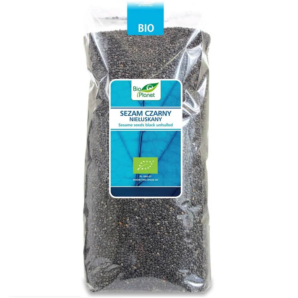 Schwarzer ungeschälter Sesam BIO 1 kg - BIO PLANET 主图
