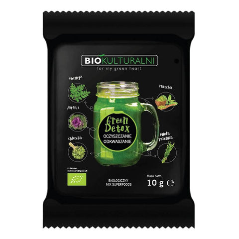 Mischung aus Superfoods Green Detox BIO 10 g - BIOKULTURAL