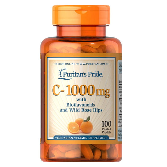 Vitamin C - 1000 mg L - Ascorbinsäure 100 Tabletten PURITAN'S PRIDE