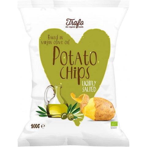 In Olivenöl gebackene Kartoffelchips BIO 100 g - TRAFO