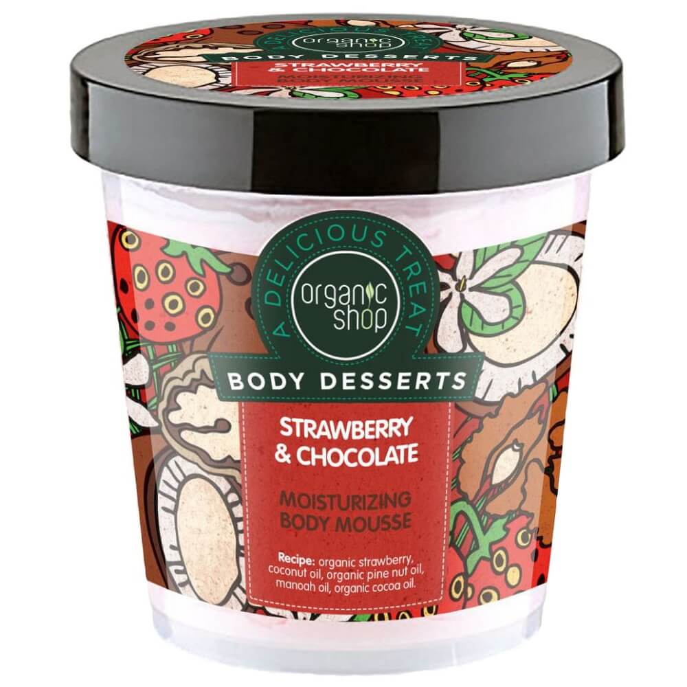 Erdbeer-Schokoladen-Körpermousse 450 ml - BIO SHOP