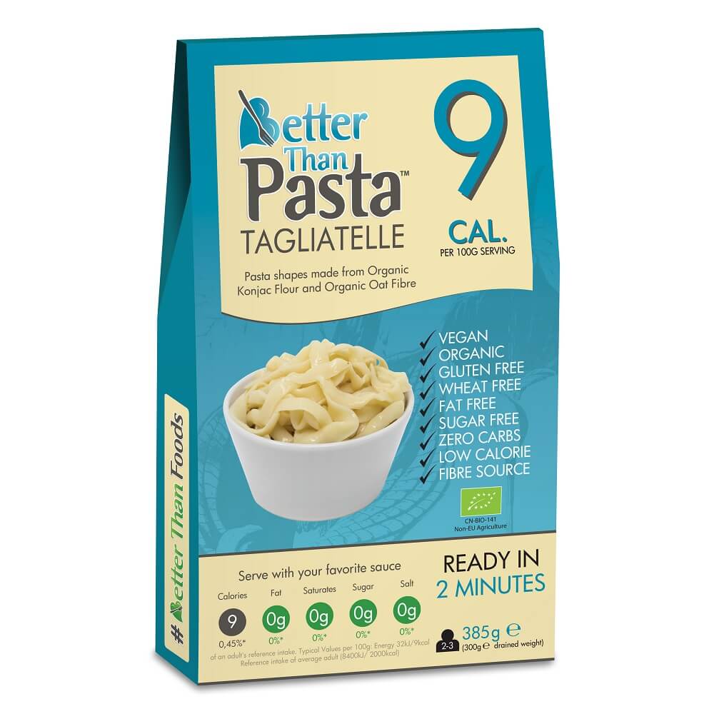Konjak Tagliatelle glutenfrei BIO 385 g - BESSER ALS LEBENSMITTEL Hoofdafbeelding