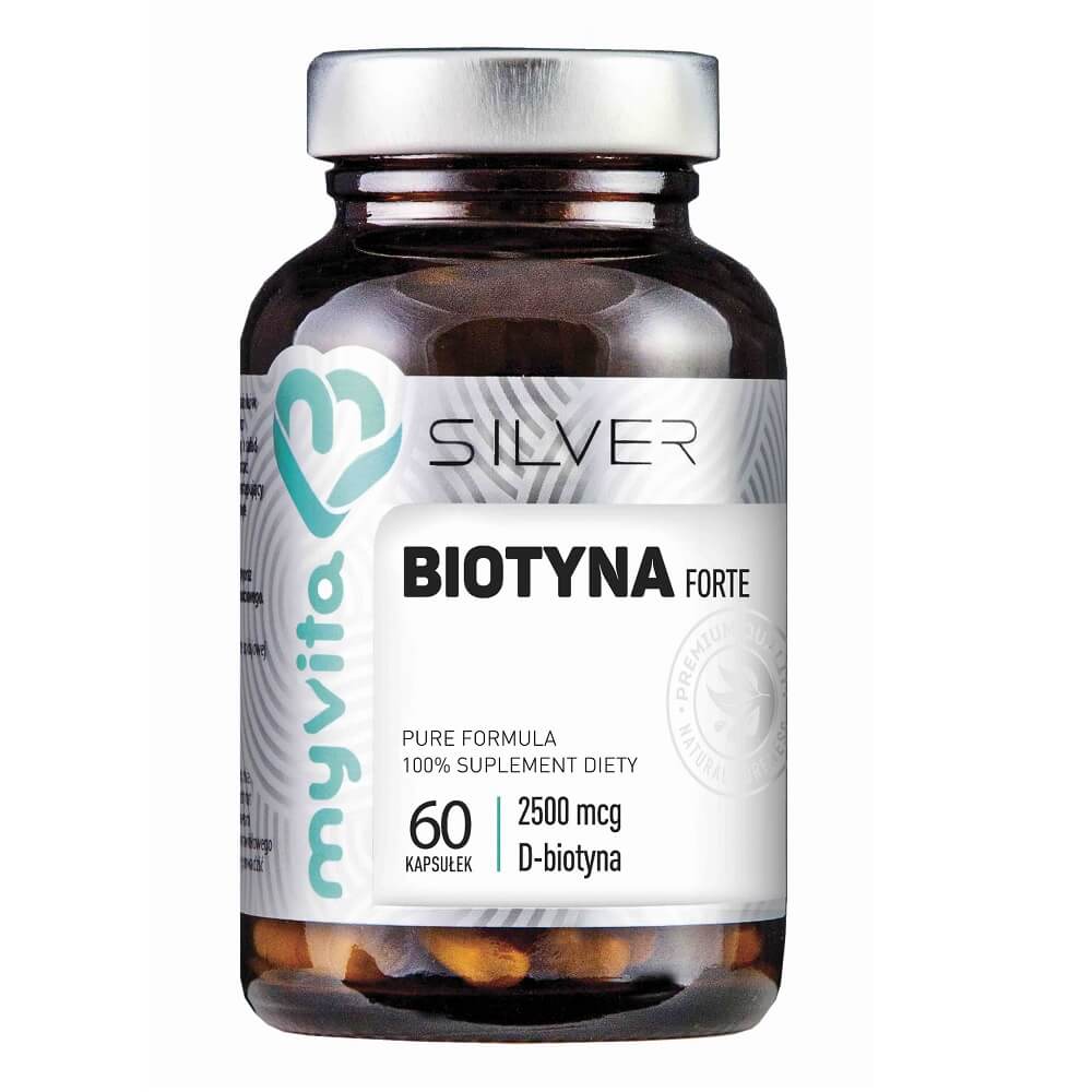 Biotin FORTE 2500mcg 60 Kapseln MYVITA SILVER PURE Hauptbild