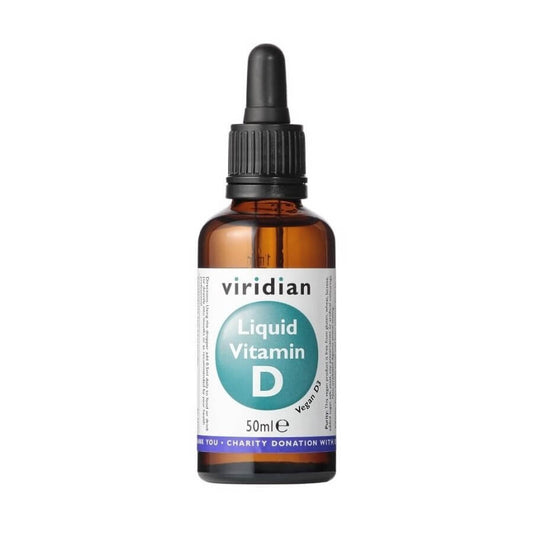VIRIDIAN Vitamin D 2000 IE D in 50ml vegane Flasche, Nahrungsergänzungsmittel mit Vitamin D3 für gesunde Knochen und Immunsystem