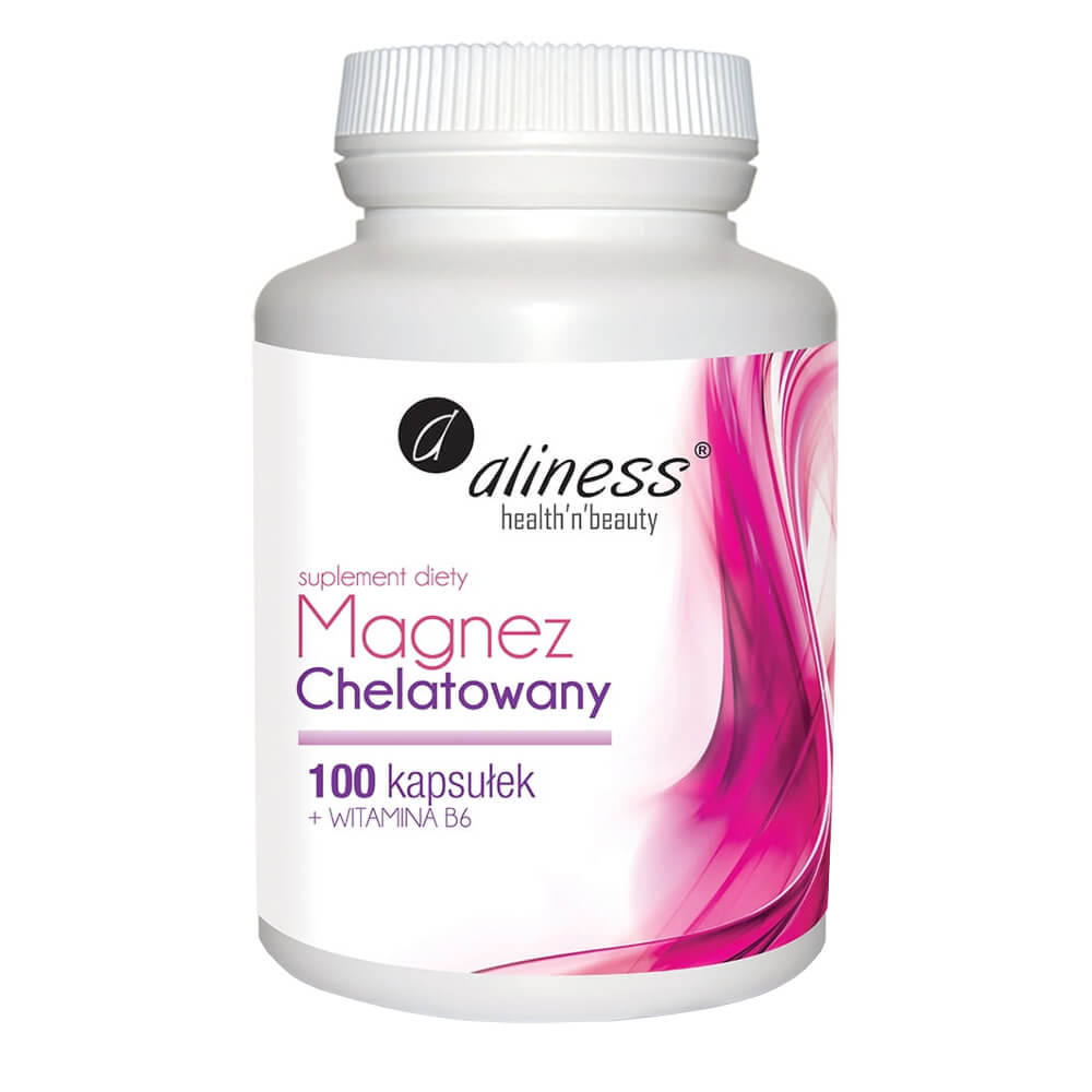 Chelatisiertes Magnesium + Vitamin B6 100 Kapseln ALINESS Imagem principal do produto