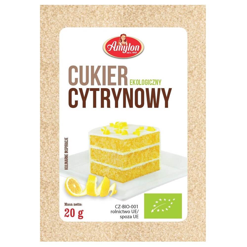Zitronenzucker BIO 20 g - AMYLON Gambar utama produk