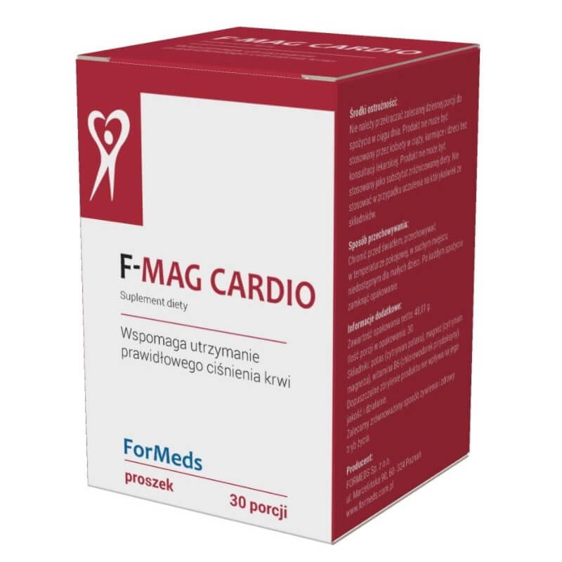 F - Mag Cardio Magnesium 170 mg + Kalium 300 mg + Vitamin B6 14 mg 30 Portionen 57 g FORMEDS Imagem principal do produto
