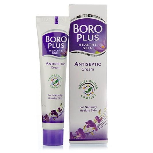 Ayurvedische antiseptische Creme Boro plus von EMAMI HIMANI, 40ml, mit natürlichen Inhaltsstoffen gegen Hautinfektionen.