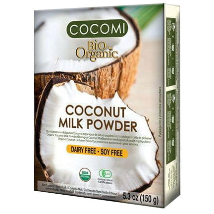 Bio Kokosmilchpulver Alternative von COCOMI, 150 g, feines, cremiges Kokosnuss-Produkt in Packung