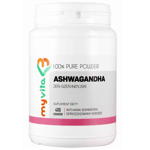 Ashwagandha Ginseng - Indischer Ginseng 3000mg 400g MYVITA