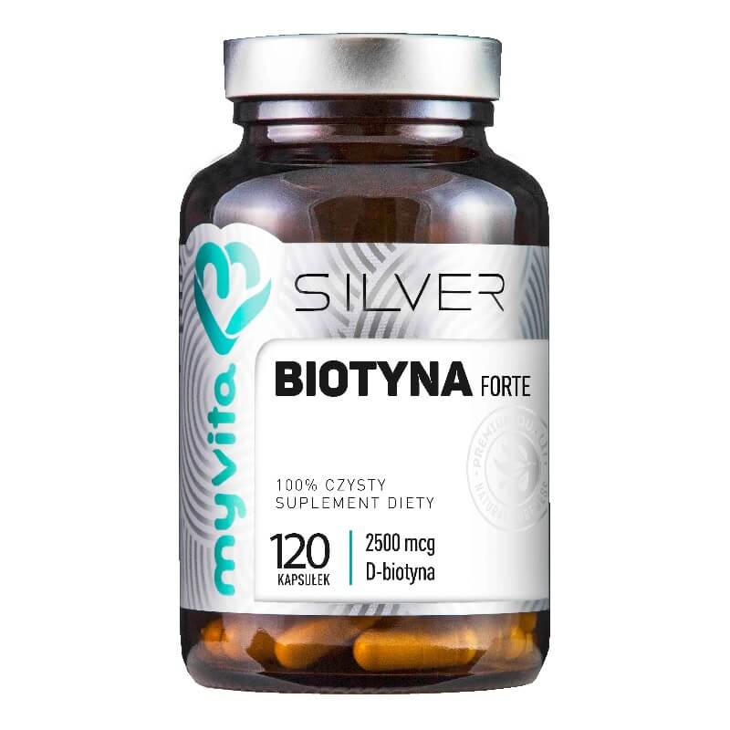 Biotin FORTE 2500mcg 120 Kapseln MYVITA SILVER PURE Hauptbild
