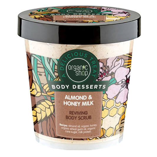 Mandel- und Honigmilch-Körperpeeling 450 ml - ORGANIC SHOP
