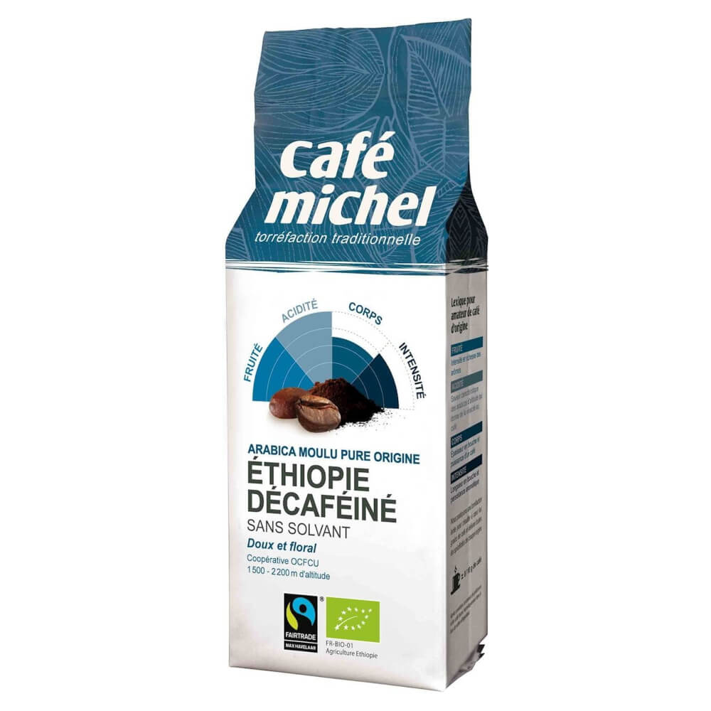 Gemahlener Kaffee, koffeinfreier Arabica Äthiopien fair gehandelt BIO 250 g - CAFE MICHEL Fő kép