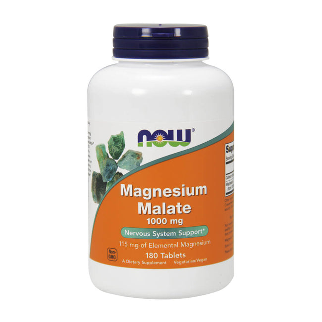 Magnesiummalat Magnesiummalat 1000 mg 180 Tabletten NOW FOODS Hover Image