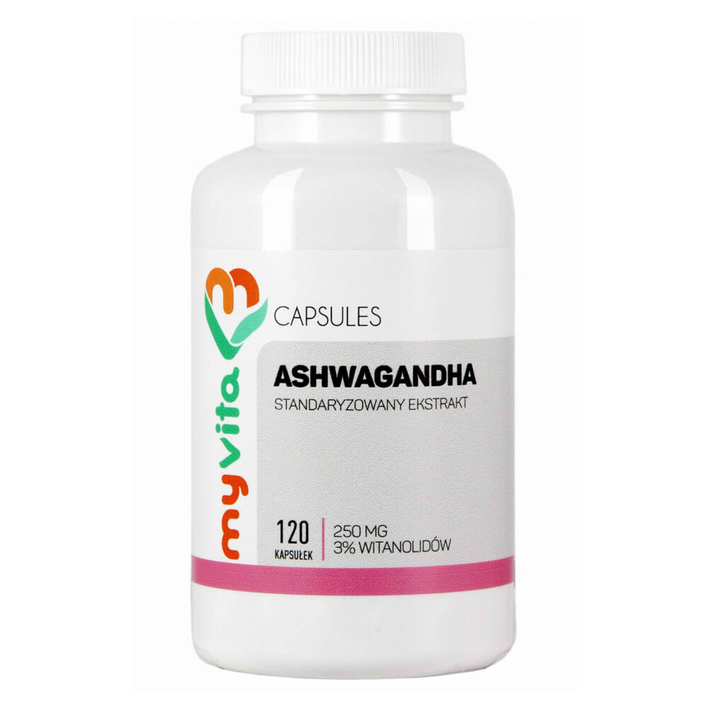 Ashwagandha Standardisierter Ginseng-Extrakt - Indischer Ginseng 250 mg 120 MYVITA-Kapseln Hauptbild