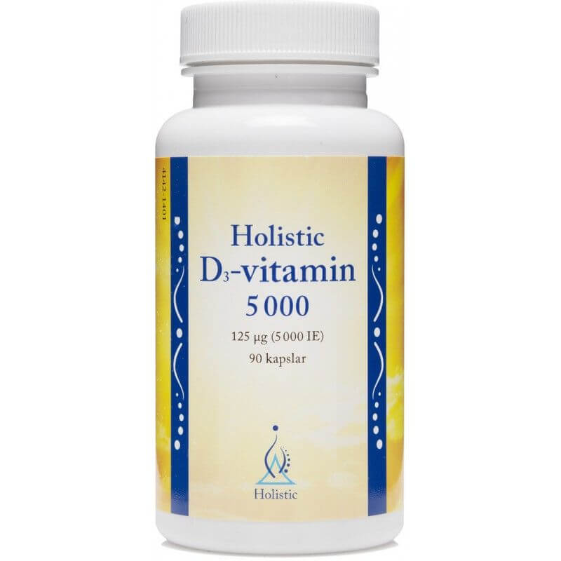 Vitamin D3 5000 Cholecalciferol 125 μg 90 Kapseln GANZHEITLICH