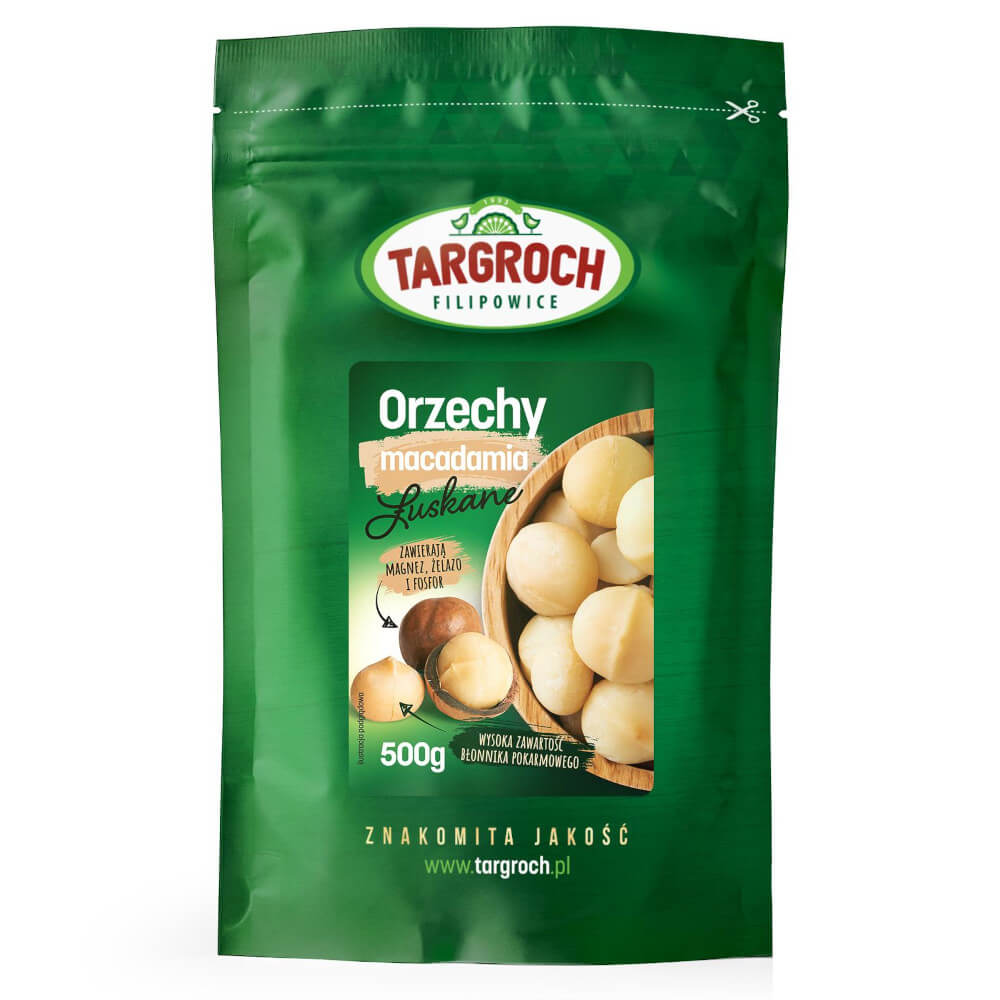 Geschälte Macadamianüsse 500g TARGROCH Imagem principal do produto