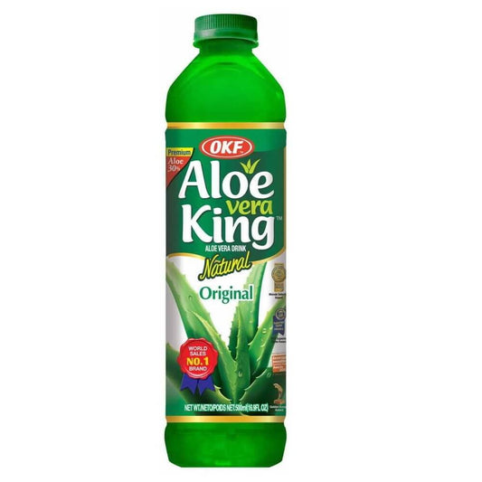 Großes 15-Liter-Getränk mit Aloe-Partikeln, ORIENTAL ALOE VERA KING, klare Flüssigkeit mit Aloe-Stücken, ideal für Erfrischung