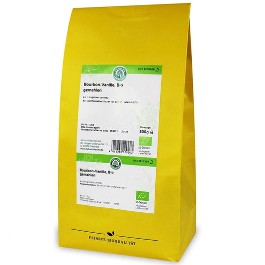 Gemahlene Bourbon-Vanille BIO von BIO PLANET, 500 g Packung, HORECA, feine Vanille für Koch- und Backzutaten