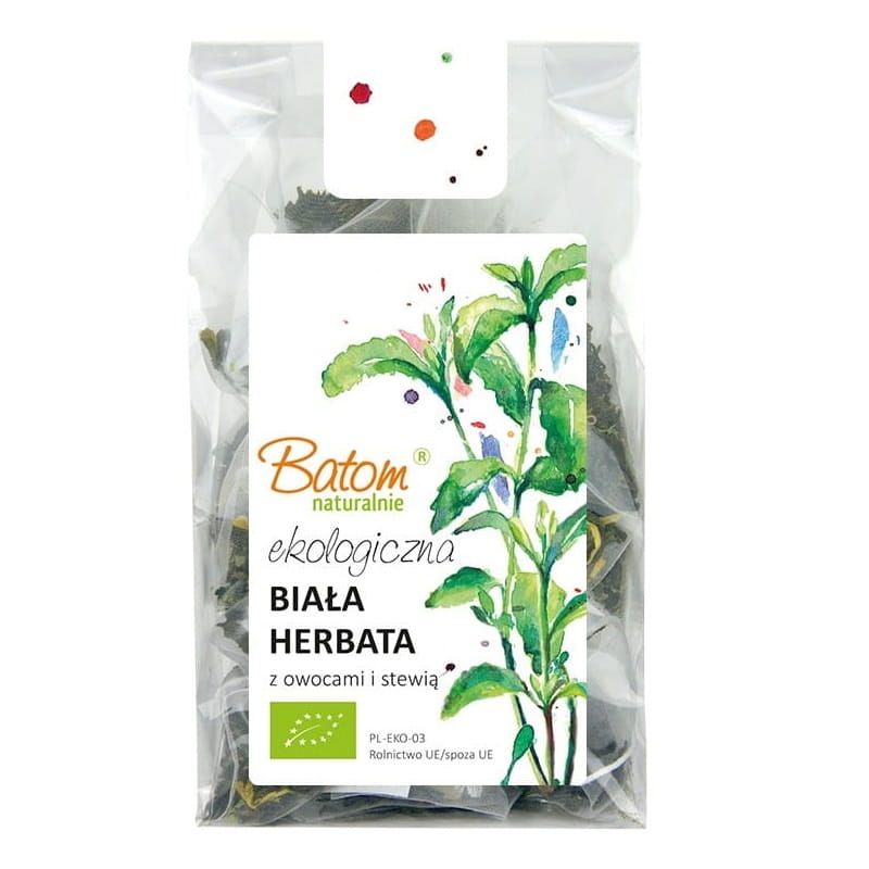 Weißer Tee mit Früchten und Stevia BIO 30 g - BATOM