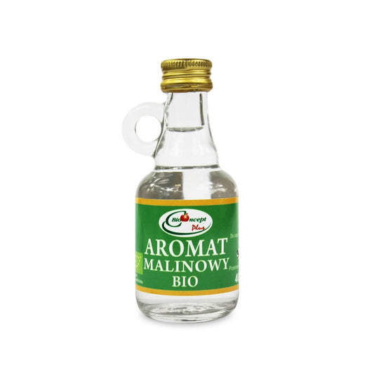 Himbeergeschmack Bio-Produkt von BIO CONCEPT, 40 ml Flasche mit naturbelassenem Fruchtaroma und biologischer Herstellung.
