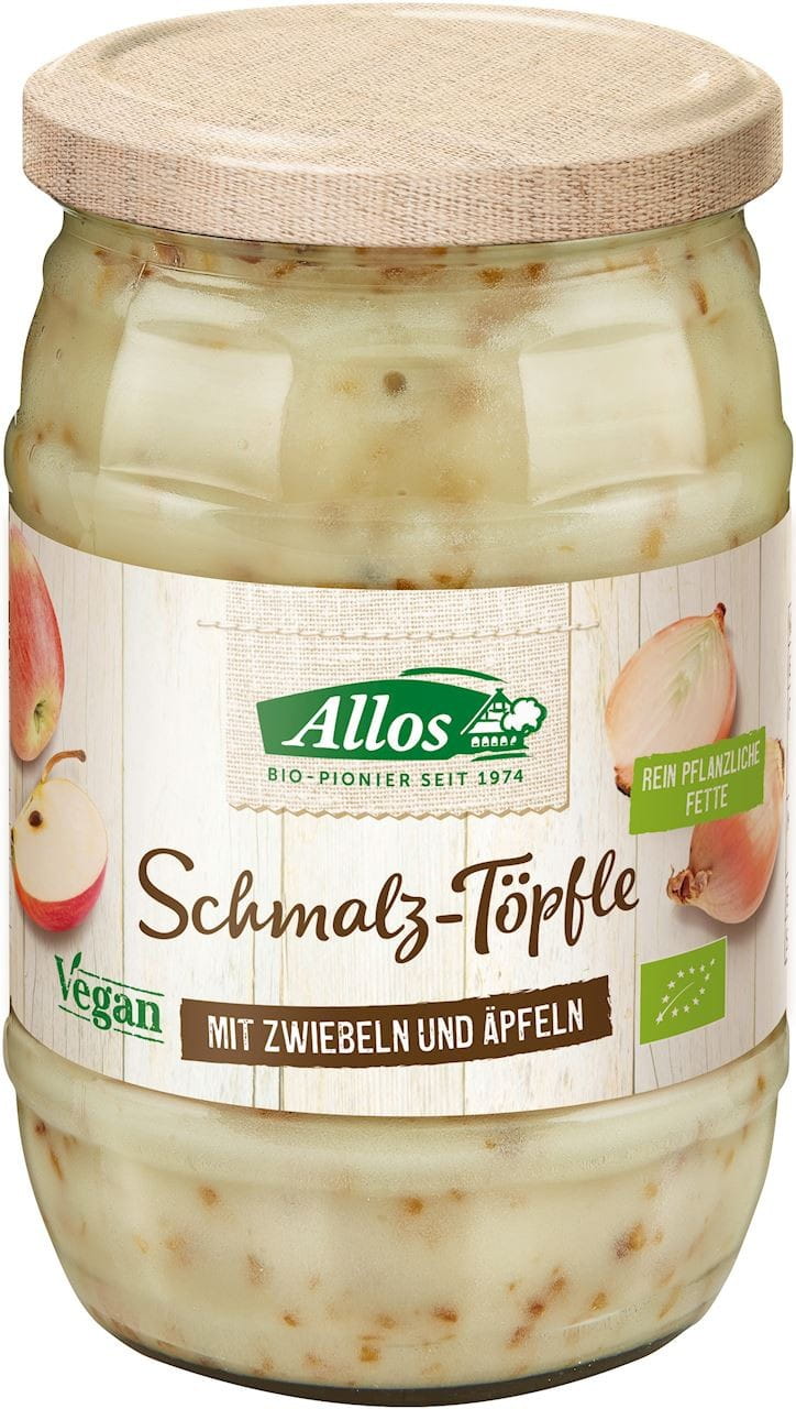 Veganer Schmalzapfel - Zwiebel glutenfrei BIO 250 g - ALLOS Κύρια εικόνα προϊόντος