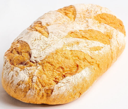 Bio Bauernbrot mit Buttermilch von Biobäcker Nowakowski, 450 g, rustikales Vollkornbrot mit knuspriger Kruste und weicher Krume.