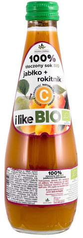 Apfelsaft mit Sanddorn NFC BIO 300 ml - CZERSKA VALLEY