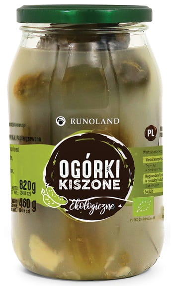 Salzarme eingelegte Gurken BIO 820 g (460 g) - RUNOLAND Hauptbild