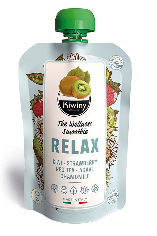 Kiwipüree mit Erdbeere und Kamille glutenfrei BIO 150 g - KIWINY