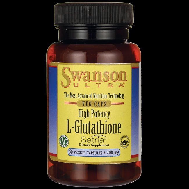 L - reduziertes Glutathion L - Setria-Glutathion 200 mg 60 Kapseln SWANSON