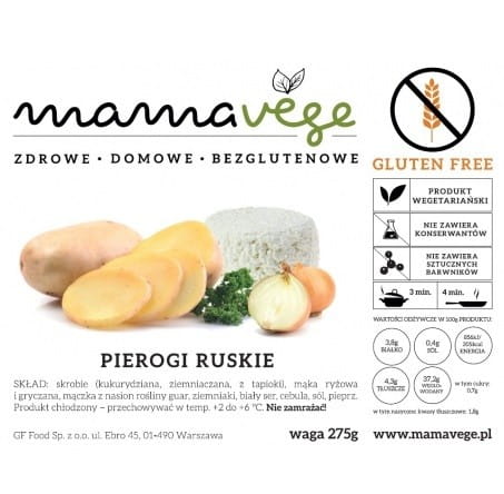 Glutenfreie russische Knödel 275 g MAMAVEGE Hover Image