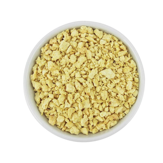Bio Sojagranulat von BIO PLANET, 10 kg, rohes Sojaprodukt mit körniger Textur für pflanzliche Ernährung.