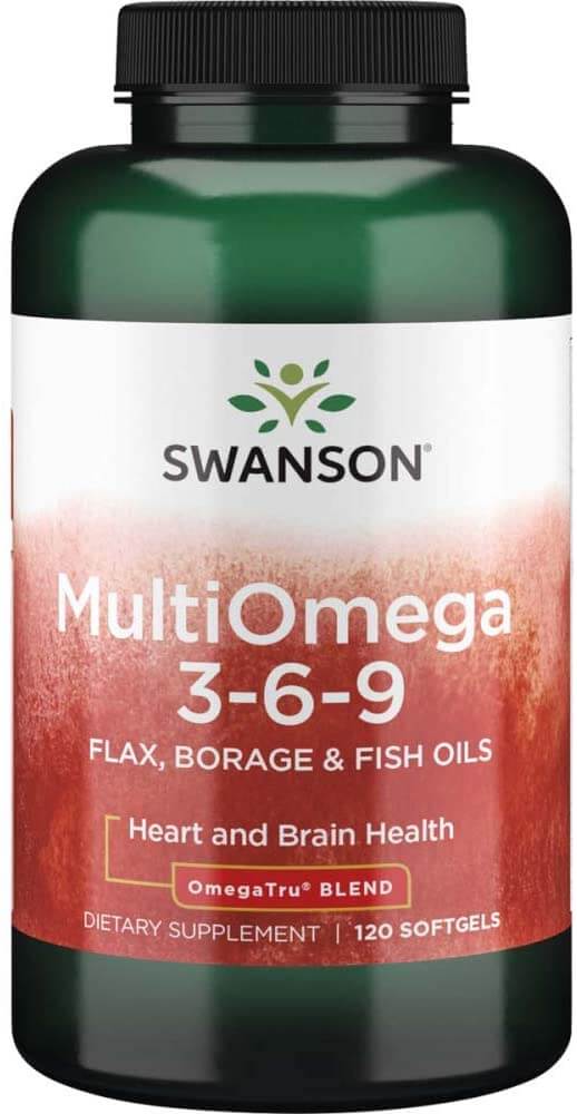 Multi Omega Efas überlegene essentielle Fettsäuren MultiOMEGA 3 - 6 - 9 120 SWANSON Kapseln Hover Image