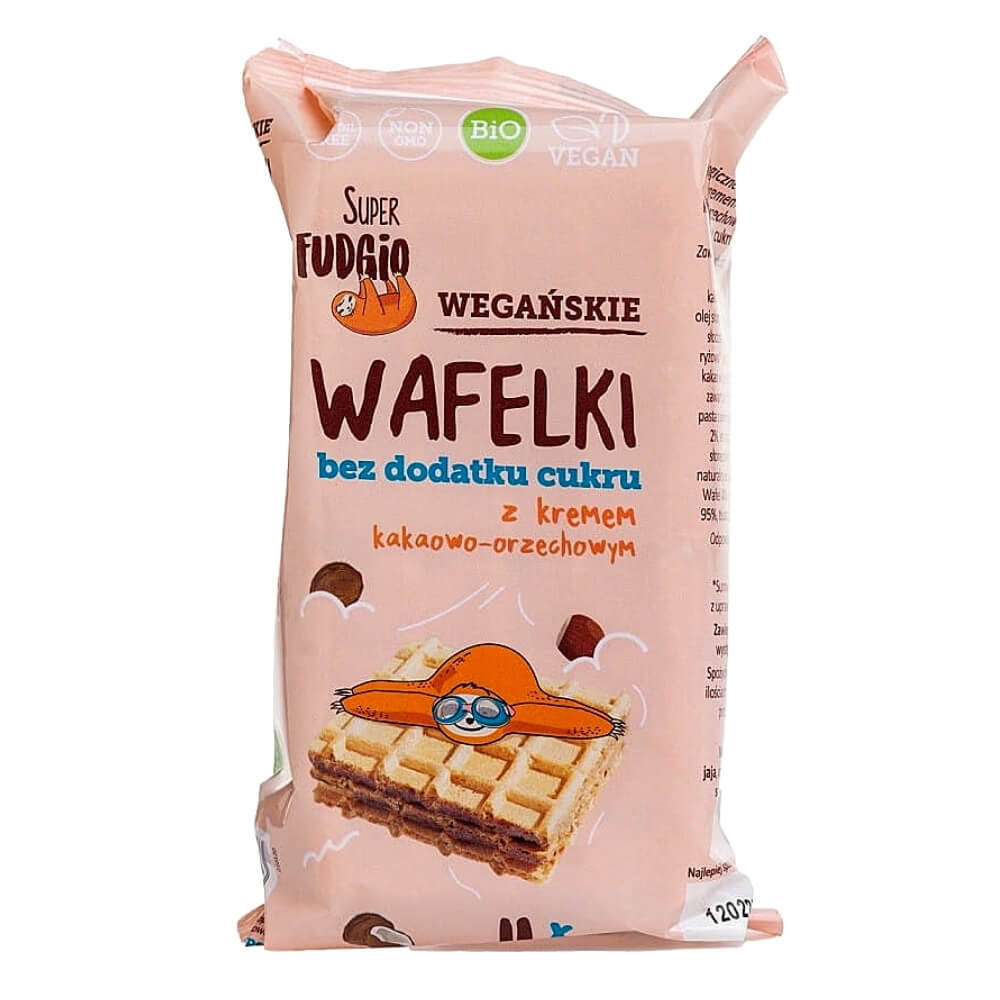 Waffeln mit Kakao- und Nusscreme ohne Zuckerzusatz BIO (4 x 30 g) 120 g - ME GUSTO (SUPER FUDGIO) 主图
