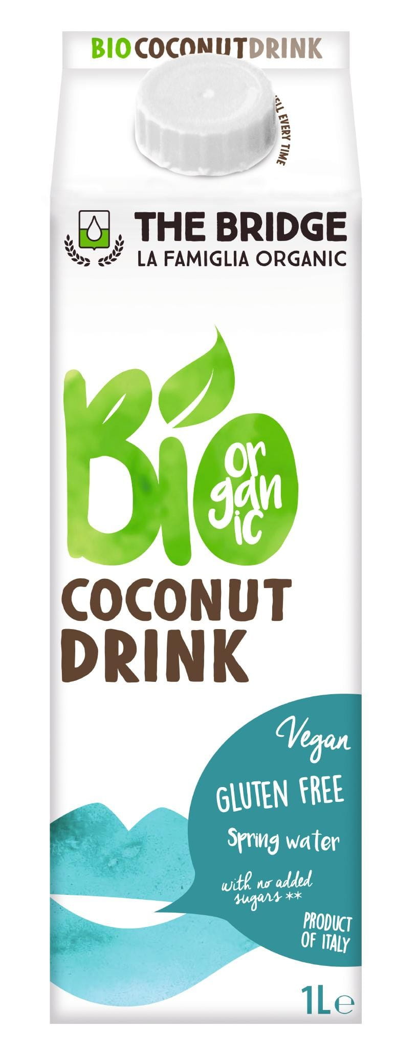 Kokosgetränk ohne Gluten 1000ml EKO THE BRIDGE Pääkuva