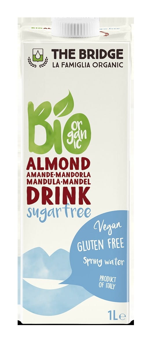 Mandelgetränk 3% ohne Zucker ohne Gluten 1000ml EKO THE BRIDGE 主图