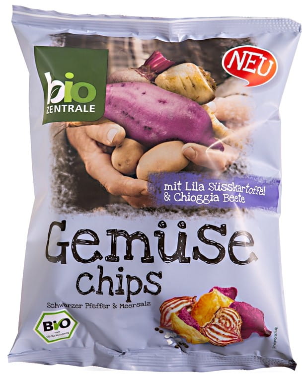 Multi-Gemüse-Chips ohne Gluten 80g ECO BIO - ZENTRALE