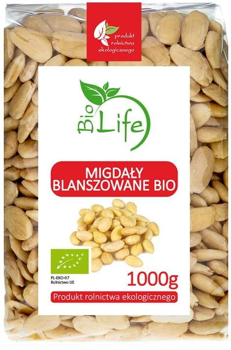 Blanchierte Mandeln 1 kg EKO BIO LIFE