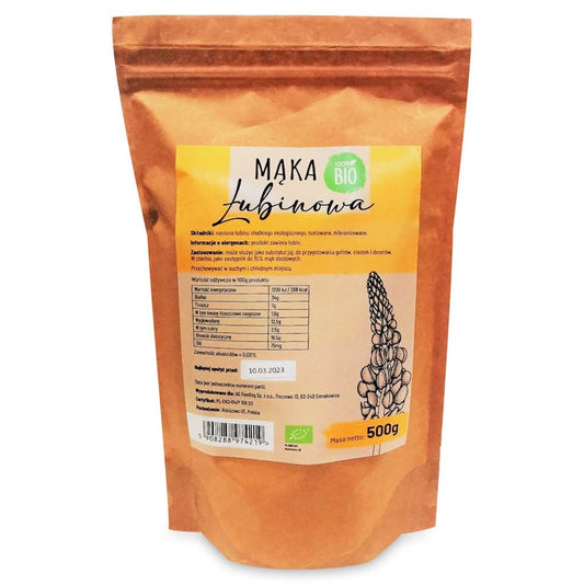 Bio Lupinenmehl von AG Fütterung, 500 g, feines, hellbraunes Mehl aus Lupinen für Tierfutter und gesunde Ernährung
