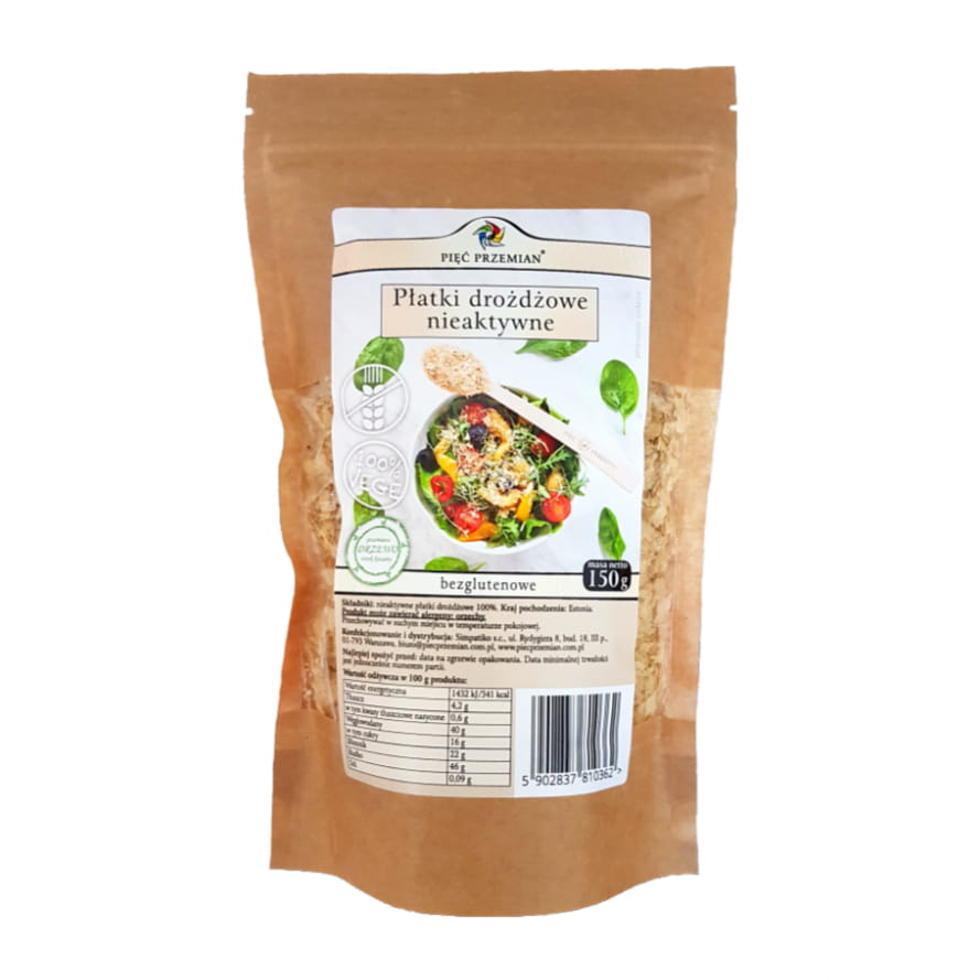 Hefeflocken inaktiv ohne Gluten 150g FÜNF ÄNDERUNGEN Pääkuva