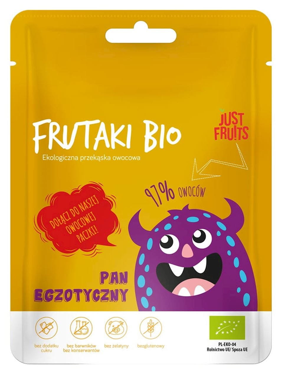 Gummibärchen Pfanne exotisch glutenfrei BIO 50 g - FRUTAKI Pääkuva