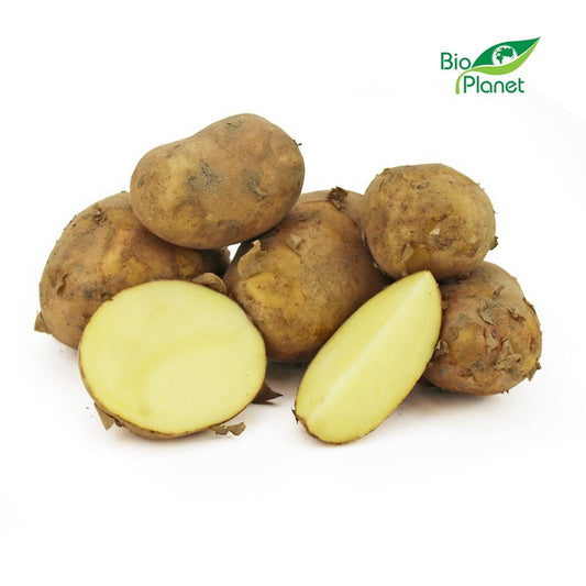 Frische, weiße Bio-Kartoffeln in Großpackung von BIO PLANET, ca. 10 kg, polnische Qualität, geeignet für Kochen und Backen