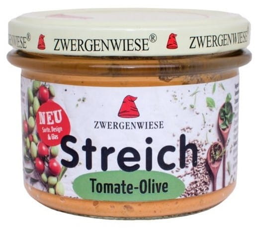 Sonnenblumenpaste mit Tomaten und Oliven glutenfrei BIO 180 g - ZWERGENWIESE