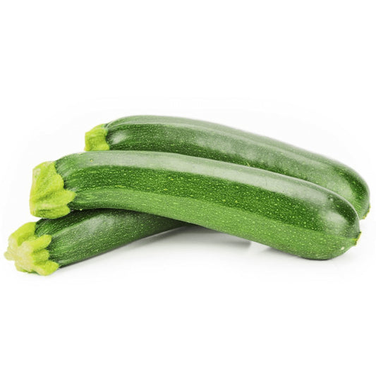 Frische, grüne BIO PLANET Zucchini in Großverpackung (ca. 5 kg), polishische Bio-Gemüse, auf dem Bild sichtbar