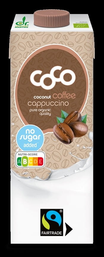 Cappuccino-Kokosgetränk ohne Zusatz von fair gehandeltem Zucker BIO 1000 ml - COCO (DR MARTINS)