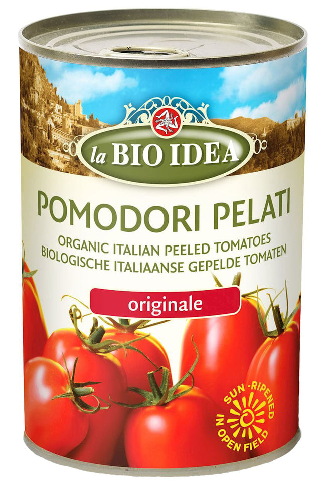 Pelati-Tomaten ohne Haut in der Dose BIO 400 g - LA BIO IDEA Hover Image
